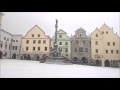 Cesky Krumlov in Winter Snow (Czech Republic Unesco Site)