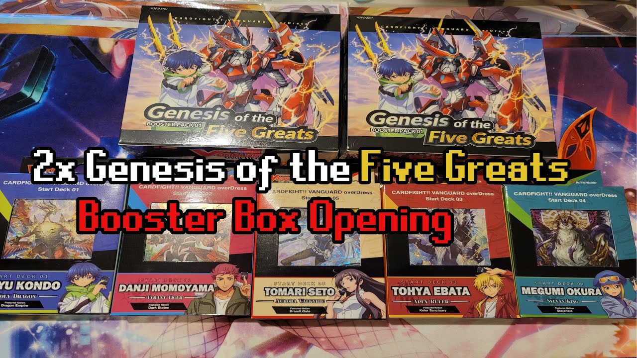Opening 2 Boxes of D-BT01 Genesis of the Five Greats