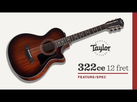 Taylor 322ce 12-Fret Grand Concert All Mahogany