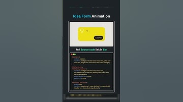 💡✨ Idea Form Animation in CSS3 - Creative Form Animation Effects! 🎥🔥||#shorts #shortvideo #css3 #web
