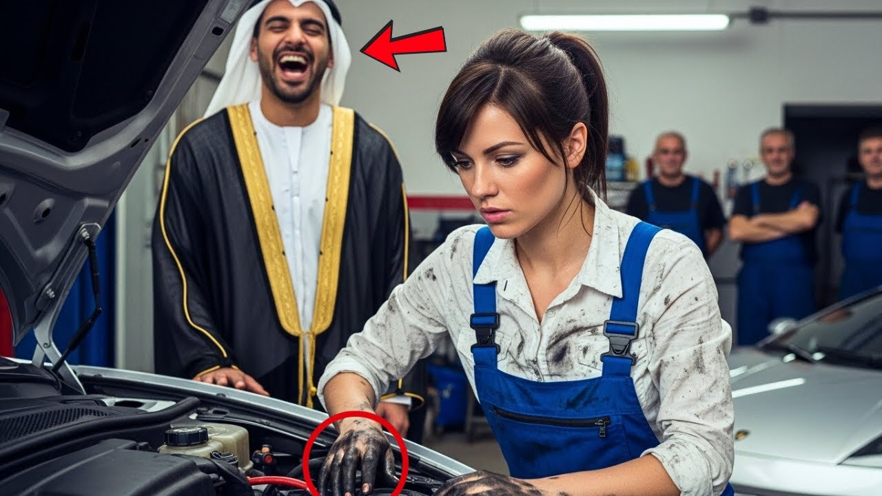 'NIE NAPRAWISZ TEGO' - ARABSKI MILIARDER ŚMIAŁ SIĘ Z BIEDNEJ MECHANICZKI... AŻ SAMOCHÓD ZASKOCZYŁ I