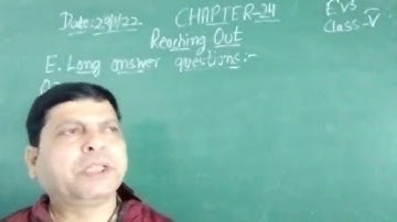 Class V EVS 29 01 2022 by Mr Rupesh Chapter 24 Reaching Out