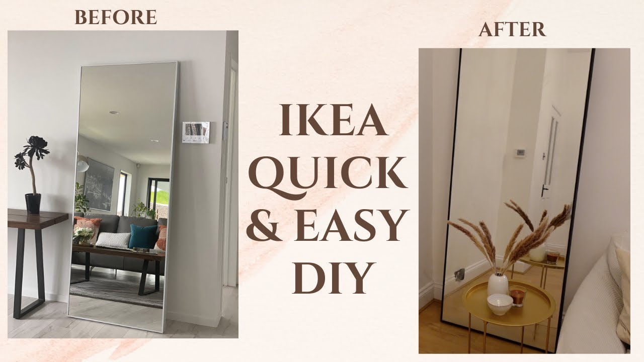 Ikea Hovet Mirror Hack | Easy DIY - YouTube
