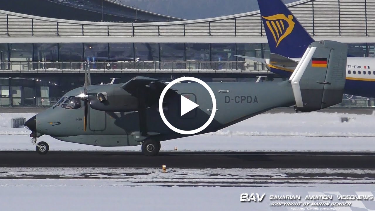 PZL Mielec M28 Skytruck - PD-Air Operation D-CPDA - takeoff at Memmingen Airport