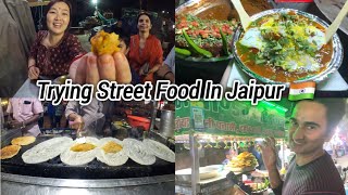 Trying Different Street Food In Jaipur 🇮🇳 | Korean Tries Indian Street Food