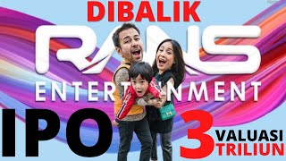 RANS ENTERTAIMENT AKAN IPO! VALUASI 3 TRILIUN, MENARIK KAH? #ransentertainment #raffiahmad #ipo