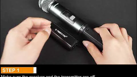 Tutorial - How to pair up the Phenyx Pro PDP digital wireless microphone system