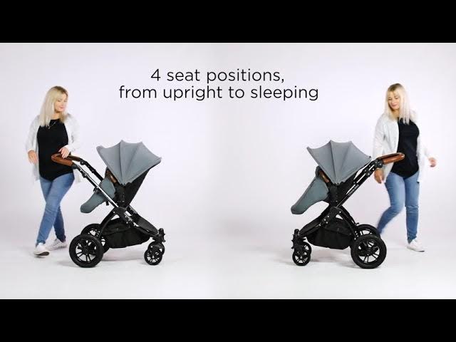 Ickle Bubba Eclipse Isofix Travel System with Standing Board - Graphite  (Tan Handles) - Smart Kid Store