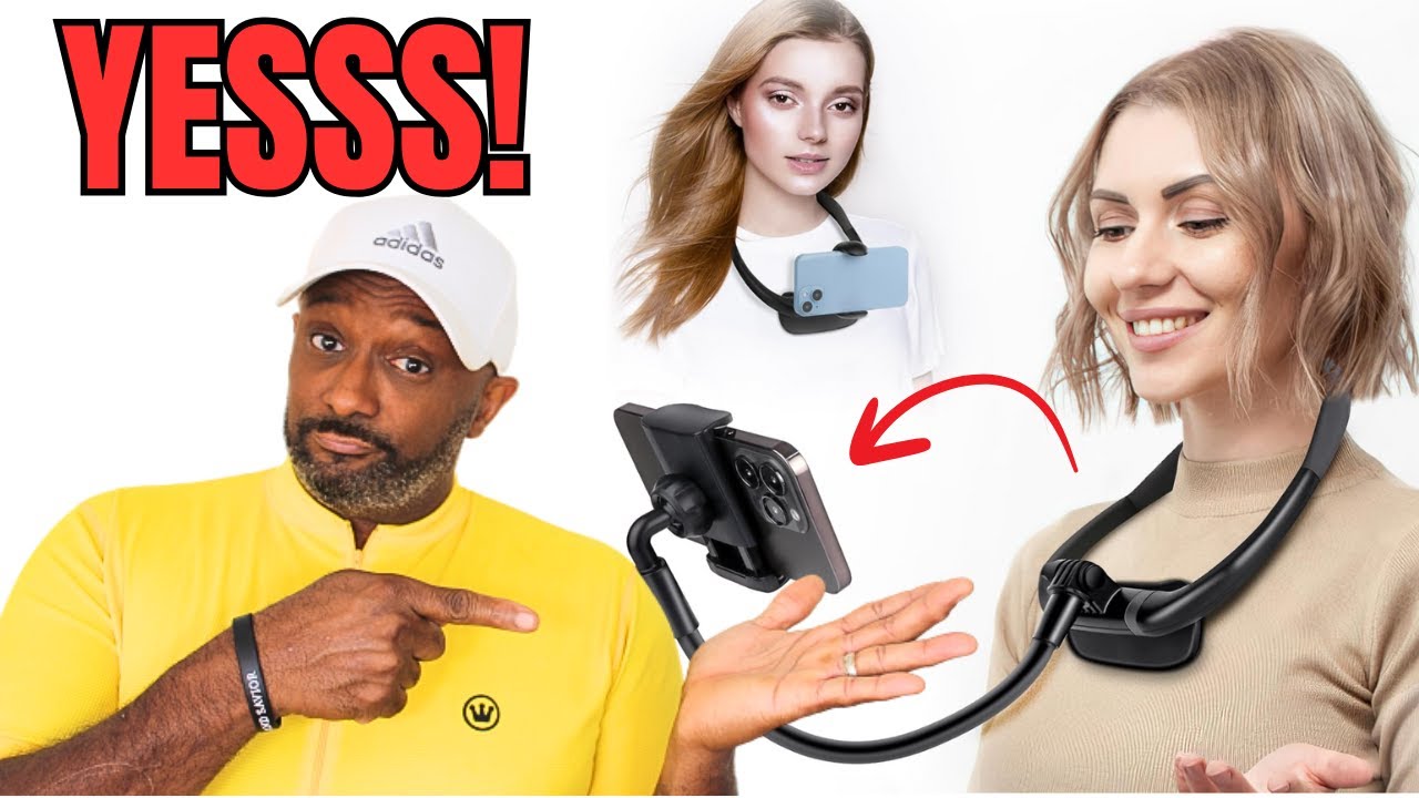 Hands-Free Cell Phone Holder | Flexible Gooseneck Neck Phone Stand for Bed, POV & Vlogging