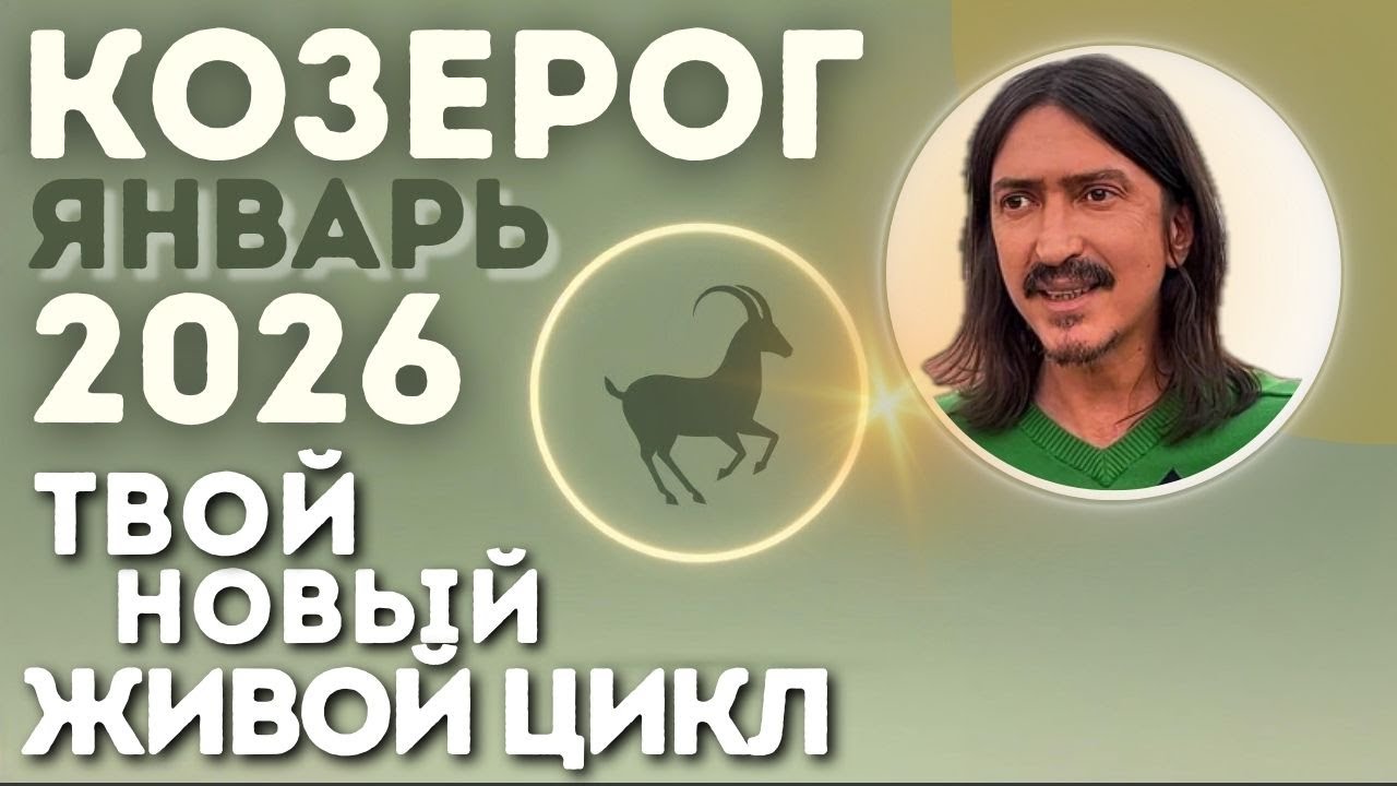 КОЗЕРОГ — Твой новый живой цикл | Январь’26 | Maxim Kocherga Tarot