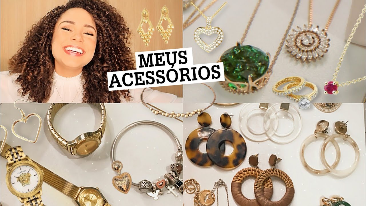 TOUR PELOS MEUS ACESSÓRIOS: brincos, colares, pulseiras, relógios... ✨