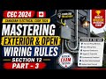 CEC 2024: Mastering Exterior &amp; Open Wiring Rules  | Section 12 | Part 3