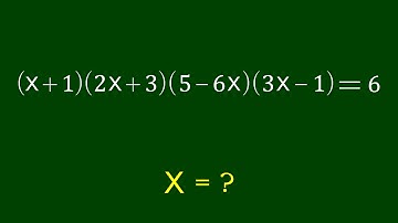 A Nice Algebra Problem | Math Olympiad x=?