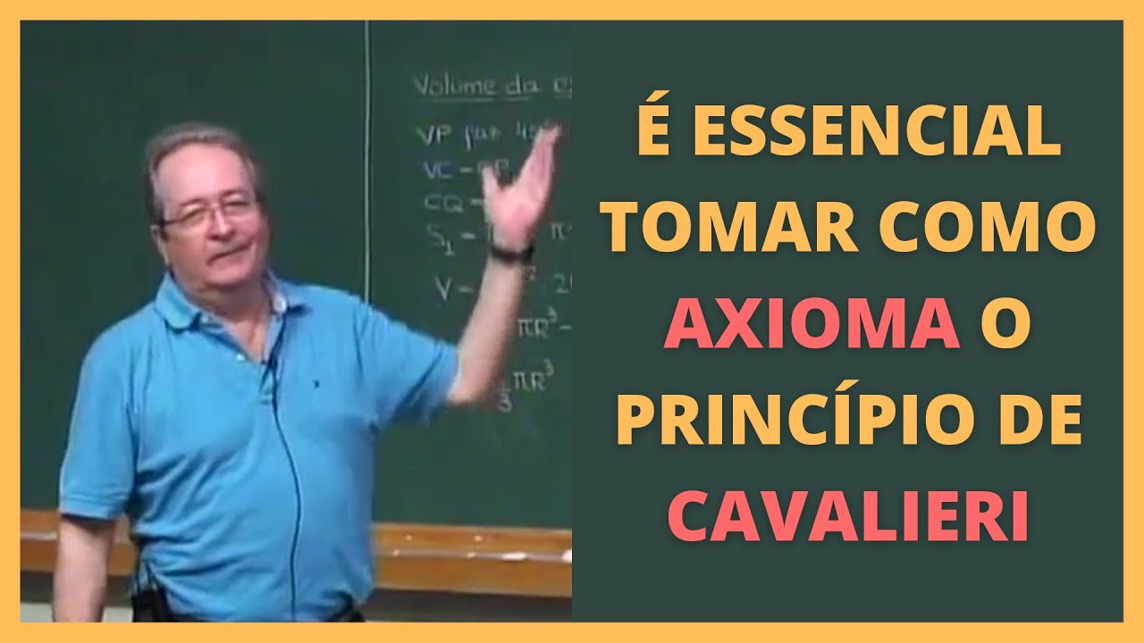BELA DEMONSTRAÇÃO DO VOLUME DA ESFERA USANDO O PRINCÍPIO DE CAVALIERI | Eduardo Wagner
