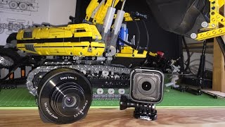 GoPro Hero Session vs. Sony Cyber-Shot DSC QX10 / Lego Technic 8043 Motorized Excavator