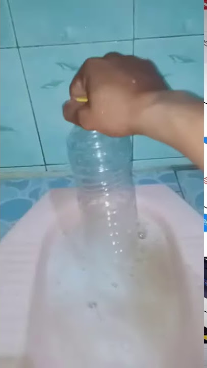 cara mengatasi wc yg mampet dengan alat botol bekas ukuran 1 liter