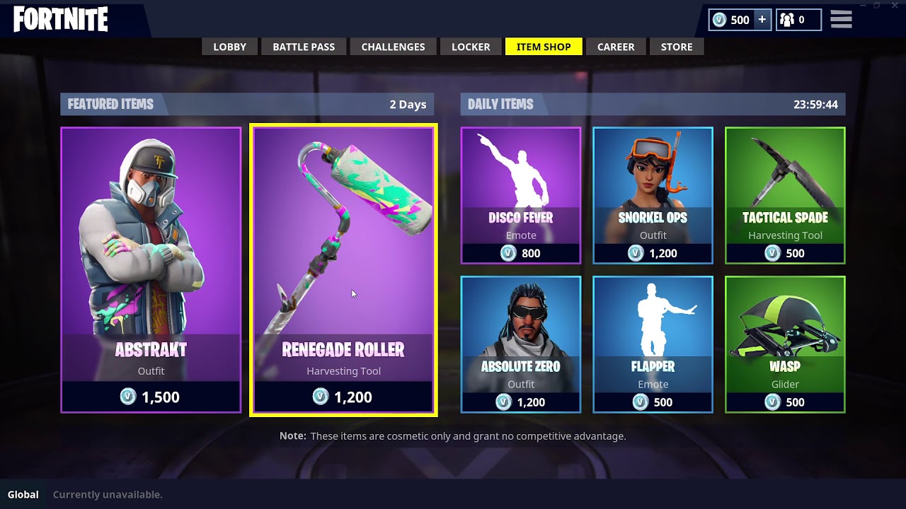 *NEW* ABSTRAKT SKIN & RENEGADE ROLLER  - Fortnite Battle Royale