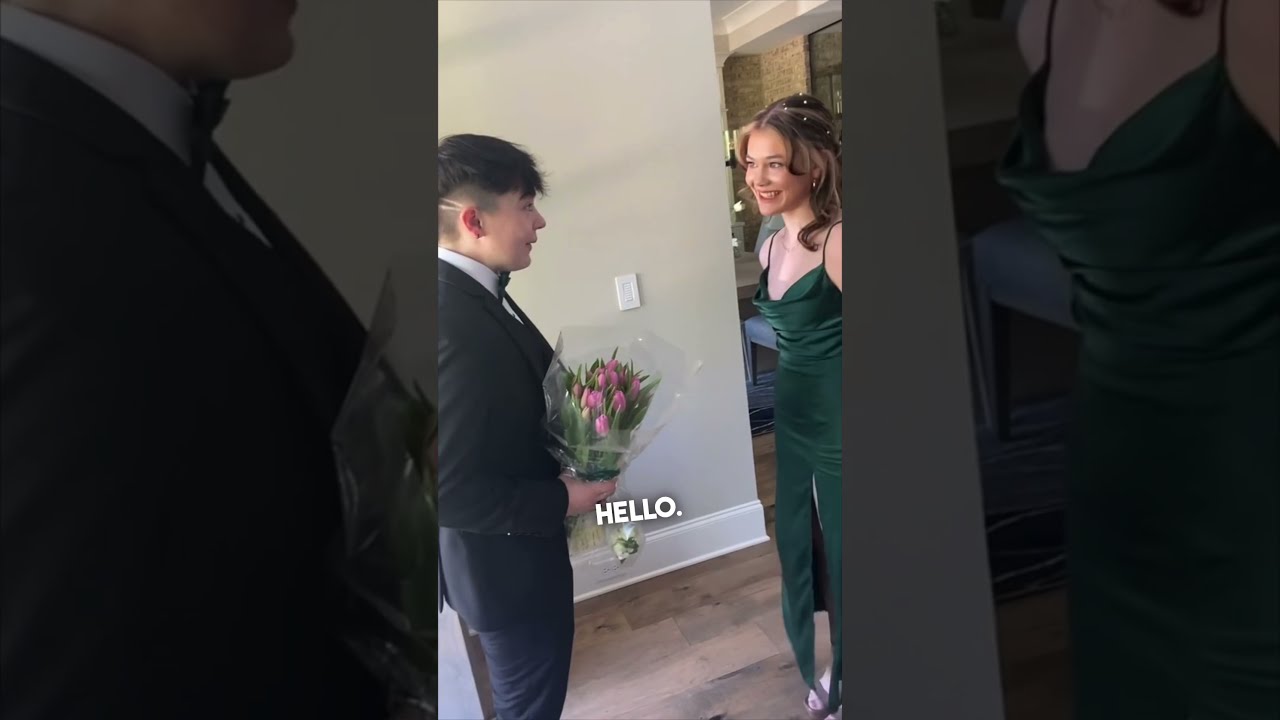 His Reaction Seeing Prom Date For The First Time 