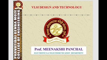1. Introduction of VLSI Design and Technology unit 1, L-1