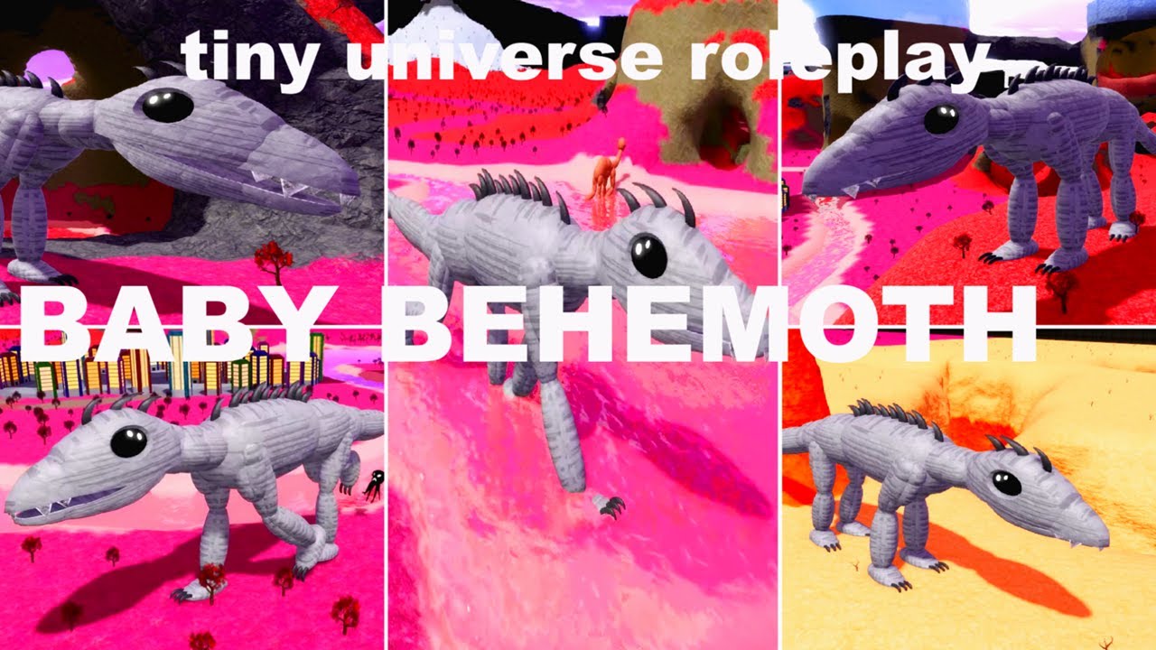 How to get BABY BEHEMOTH BADGE + BABY BEHEMOTH MORPH in TINY UNIVERSE ROLEPLAY REWORKED ROBLOX !