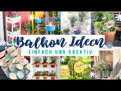 Besondere Balkon Ideen | DIY Balkon einfach gestalten mit wenig Geld und Platz | TRYTRYTRY