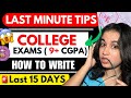 😭Last 15 days for COLLEGE EXAMS ( Don’t FAIL) 💯