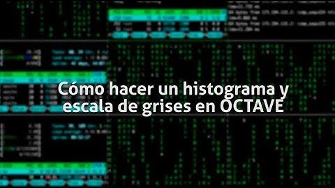 Cómo hacer un histograma y escala de grises en OCTAVE