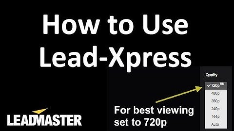 How to use Lead Xpress