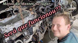 Será que pegou? Colocamos o motor retificado na Master do leilão