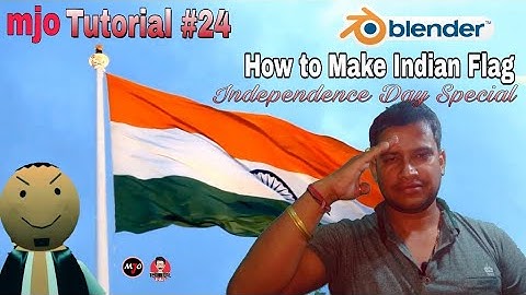 How to Make National Flag in Blender 3D Animation || MJO Character Modeling Tutorial #24