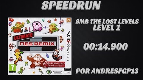 Ultimate Nes Remix 3ds SMB TLL level 1 Speedrun Former World Record in 00:14.900 by andresfgp13