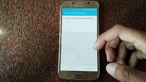 Samsung Galaxy S6 Direction Screen Lock for Security