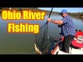 Ohio River fishing: Anchoring on River bends