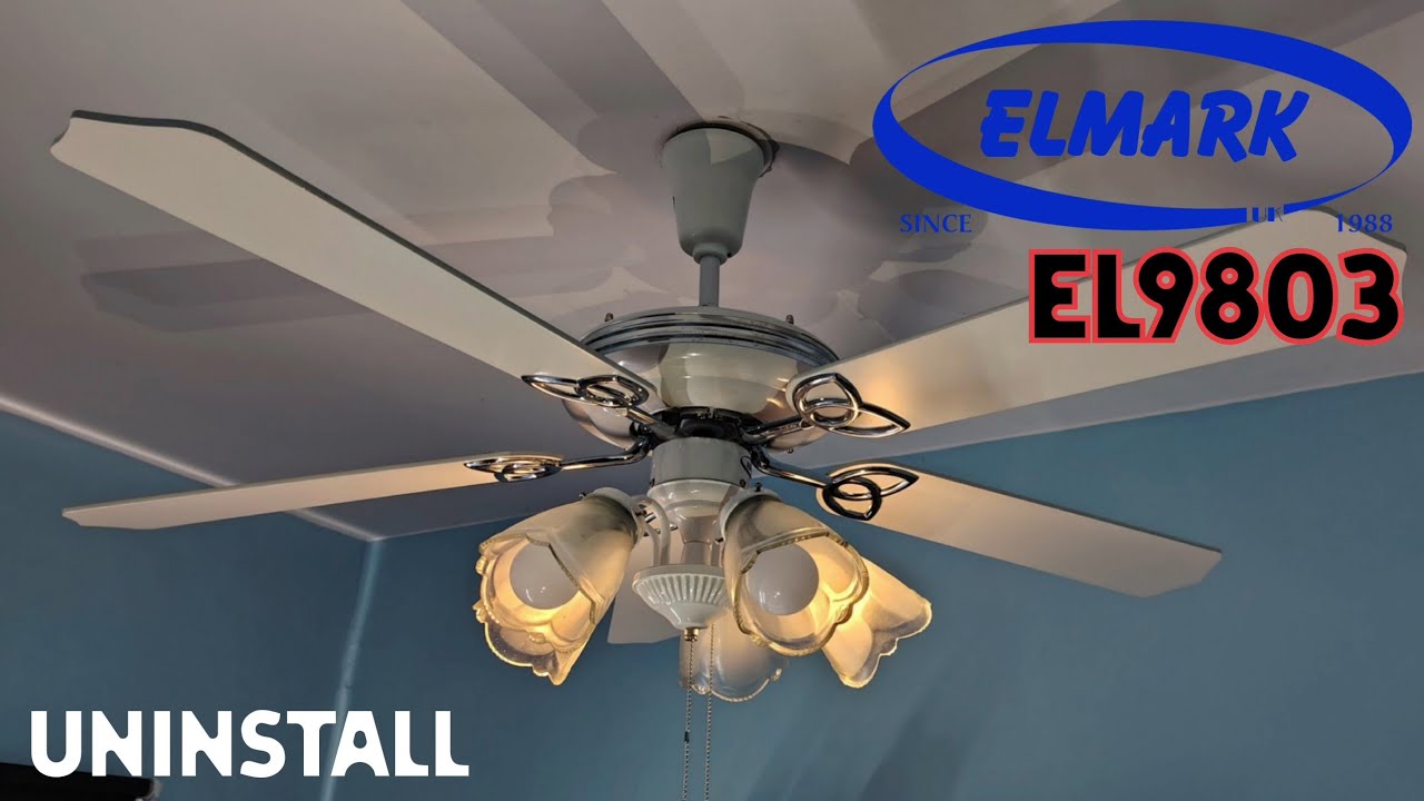 Uninstall: 52" Elmark EL9803 Ceiling fan [Kipas siling 