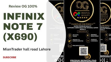 Infinix Mobile display review // Note 7 // X690 // panel, LCD, SCREEN, folder, Combo, 2025