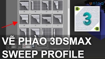 ✅ CÁCH VẼ PHÀO CHỈ TRONG 3DSMAX DÙNG THƯ VIỆN SWEEP PROFILE | 3dsmax quy hoạch