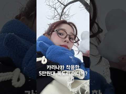카리나가 착용한 5만원대 목도리 어디꺼?