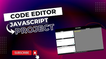 Build  a  Code Editor Project  using JavaScript || Live Code editor like CodePen