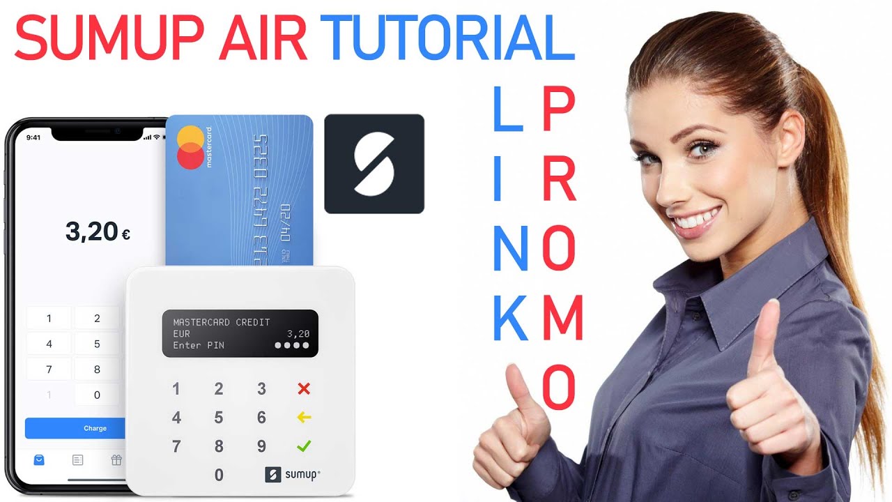 SumUp Air tutorial, POS terminal, mobile card reader - How to buy it for 💰  19€ 💰 - How it works 2024 