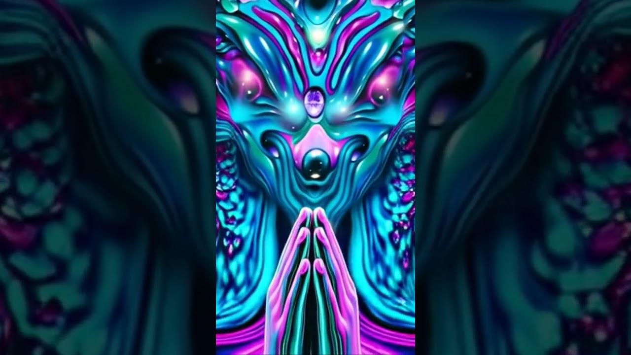 ‘Oversoul’ 2012 oil on canvas by Poplawski. Animation by Grok Ai