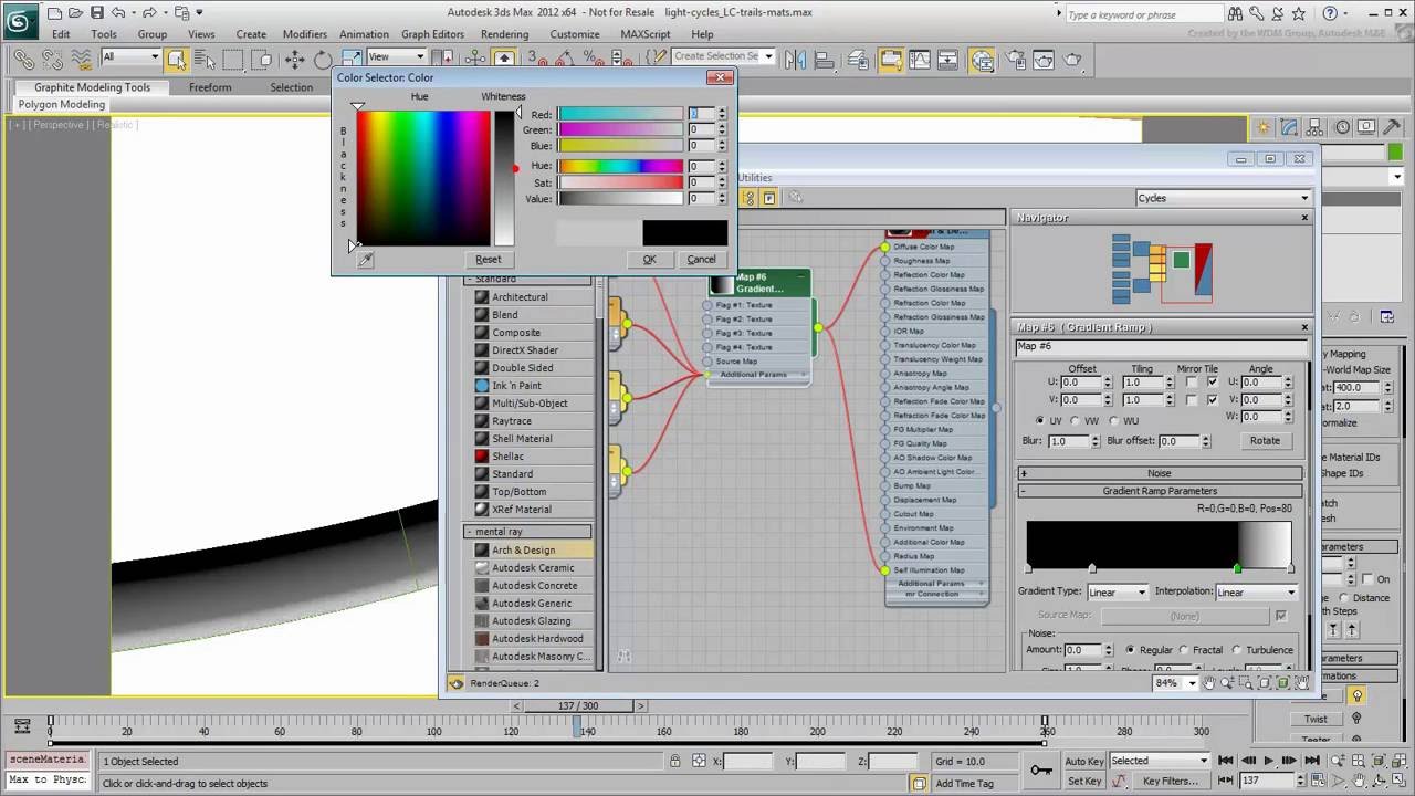 autodesk revit Creating Light Cycle Effects in 3ds Max - Part 6 - Light Trails with Materials