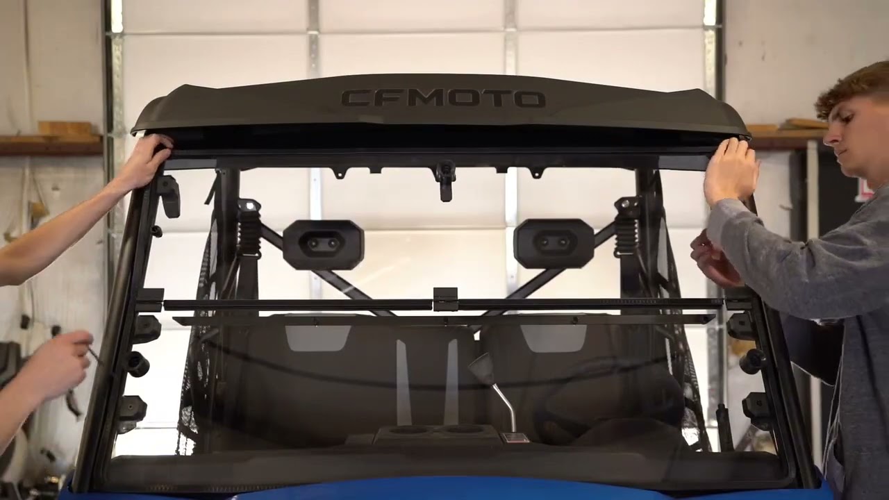 CF MOTO UForce 600 Fold Down Windshield Install