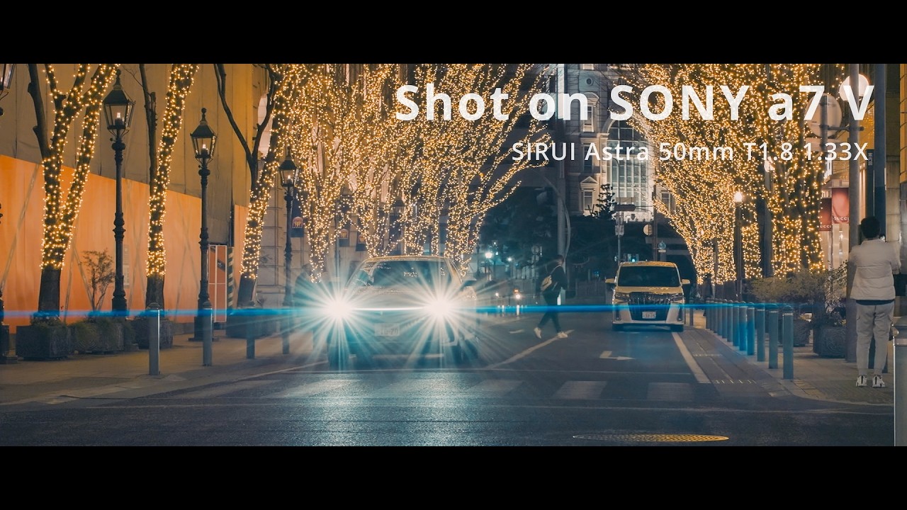 Cinematic Night Video - Sony a7 V | Anamorphic SIRUI Astra 50mm T1.8 AF / JAPAN