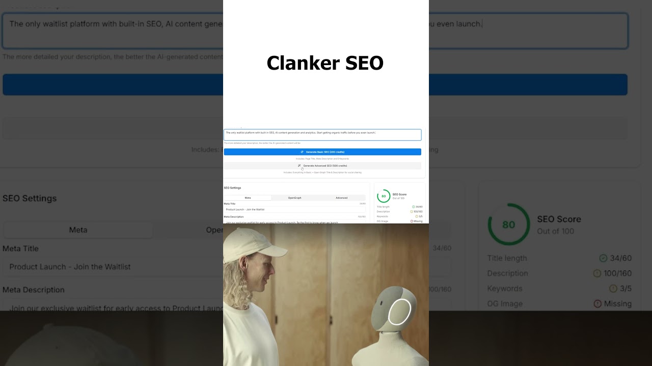 RankList = SEO focused AI waitlist builder for high MRR 