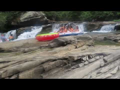 Marly Floating down creek in Alabama - MVI 6218