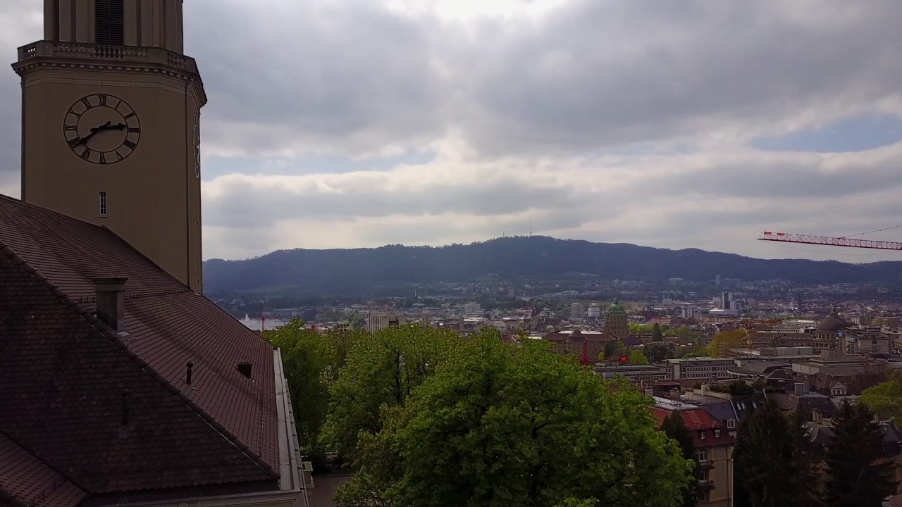 Flying along Hochstrasse Zurich