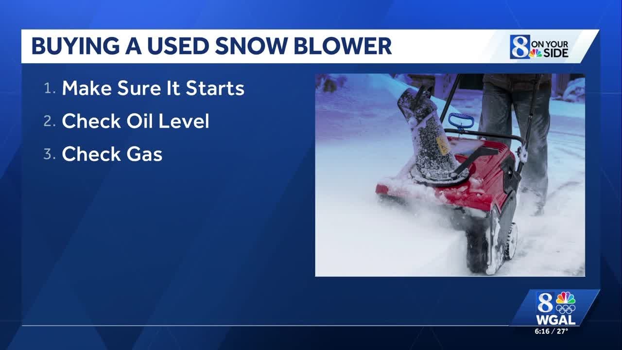Tips for buying a used snow blower on Facebook Marketplace