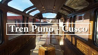 Travel by train from Puno to Cusco. 2019