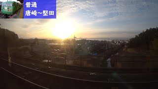 【鉄道車窓】 JR湖西線 117系普通 3 ［唐崎→堅田］　Train Window View  - JR Kosei Line -