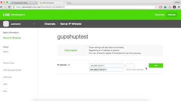 Publish a LINE chatbot using Gupshup